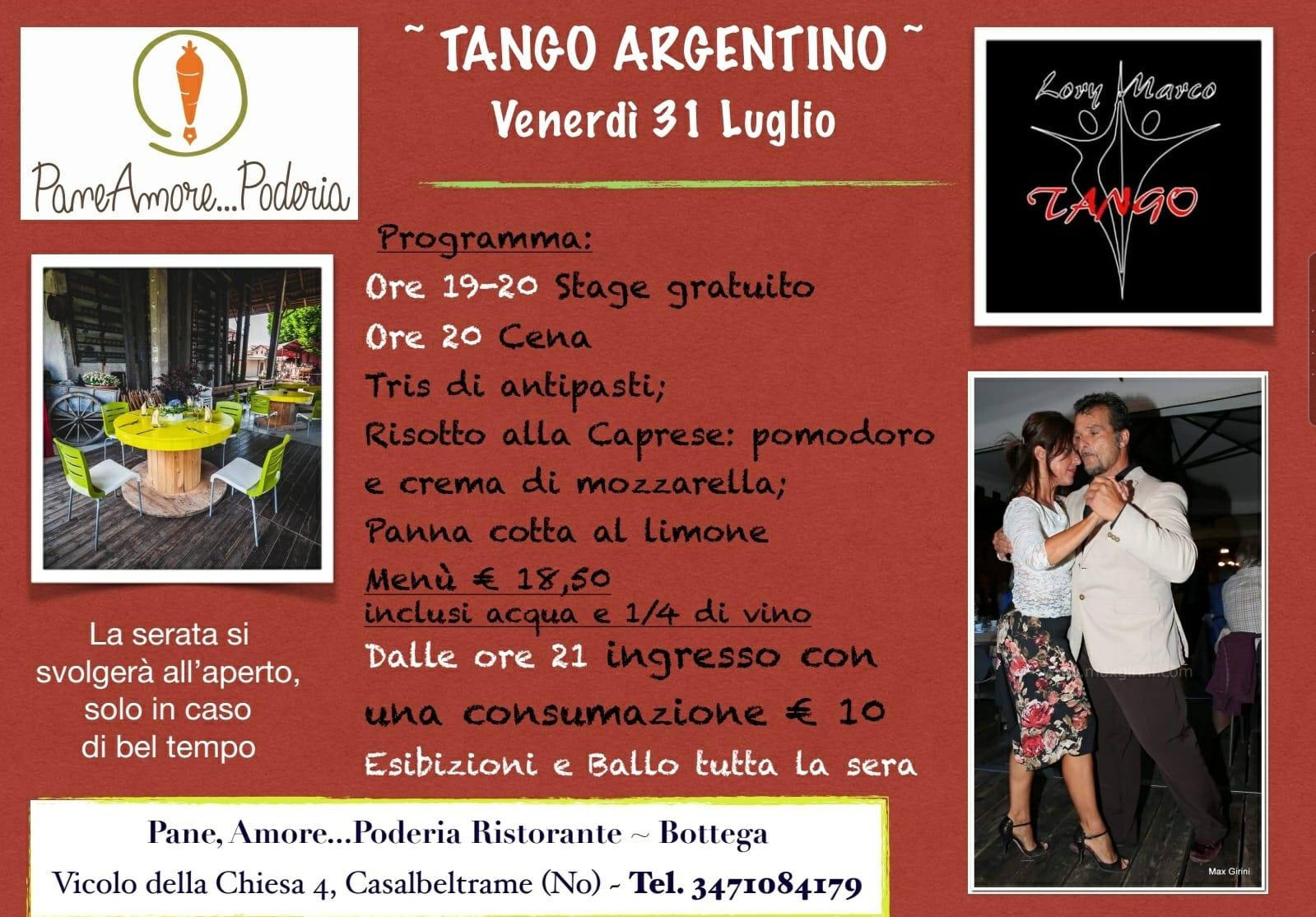 Tango Argentino al Pane Amore Poderia con Marco e Lory