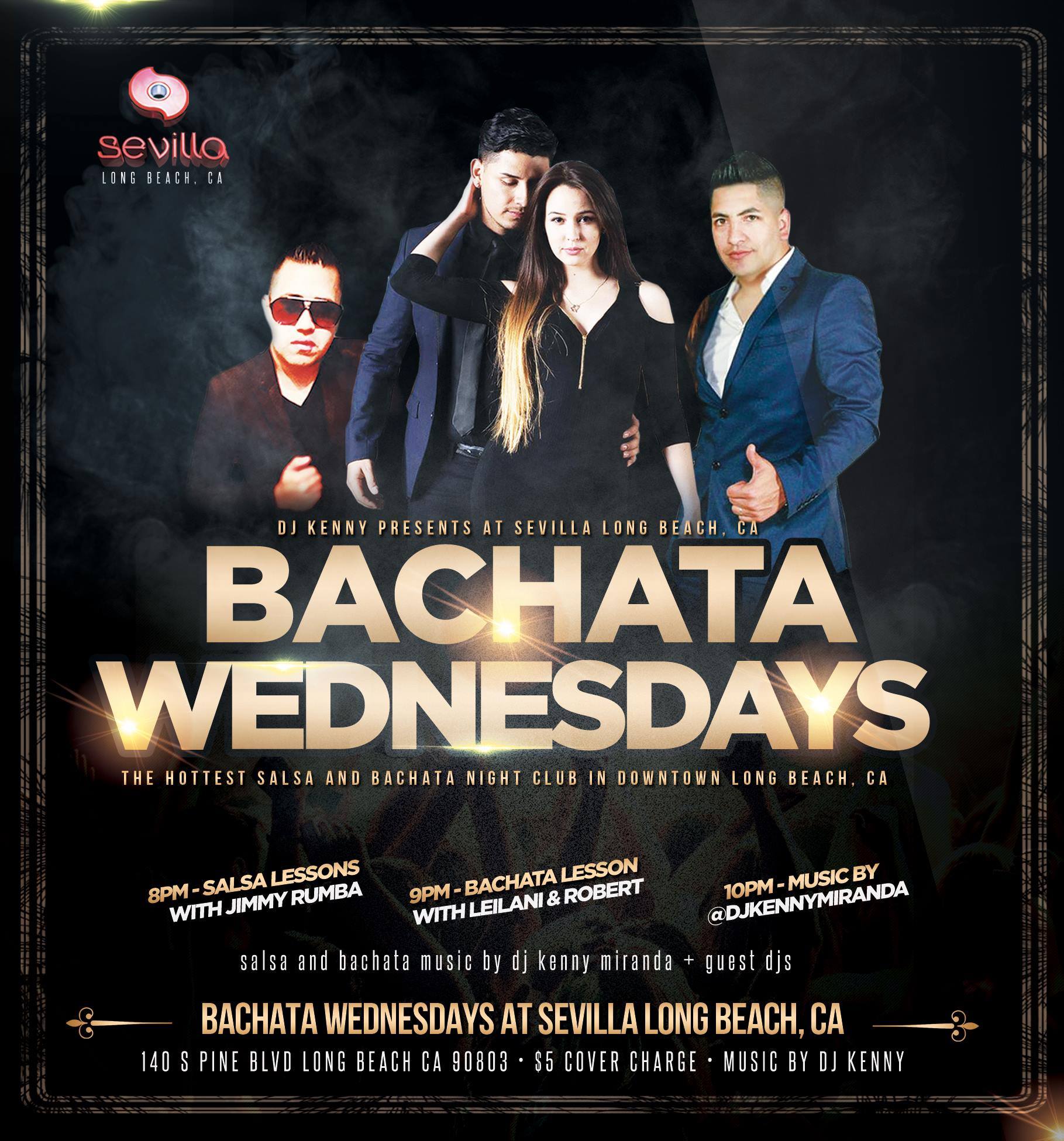 Bachata & Salsa Wednesdays @Sevilla Long Beach!