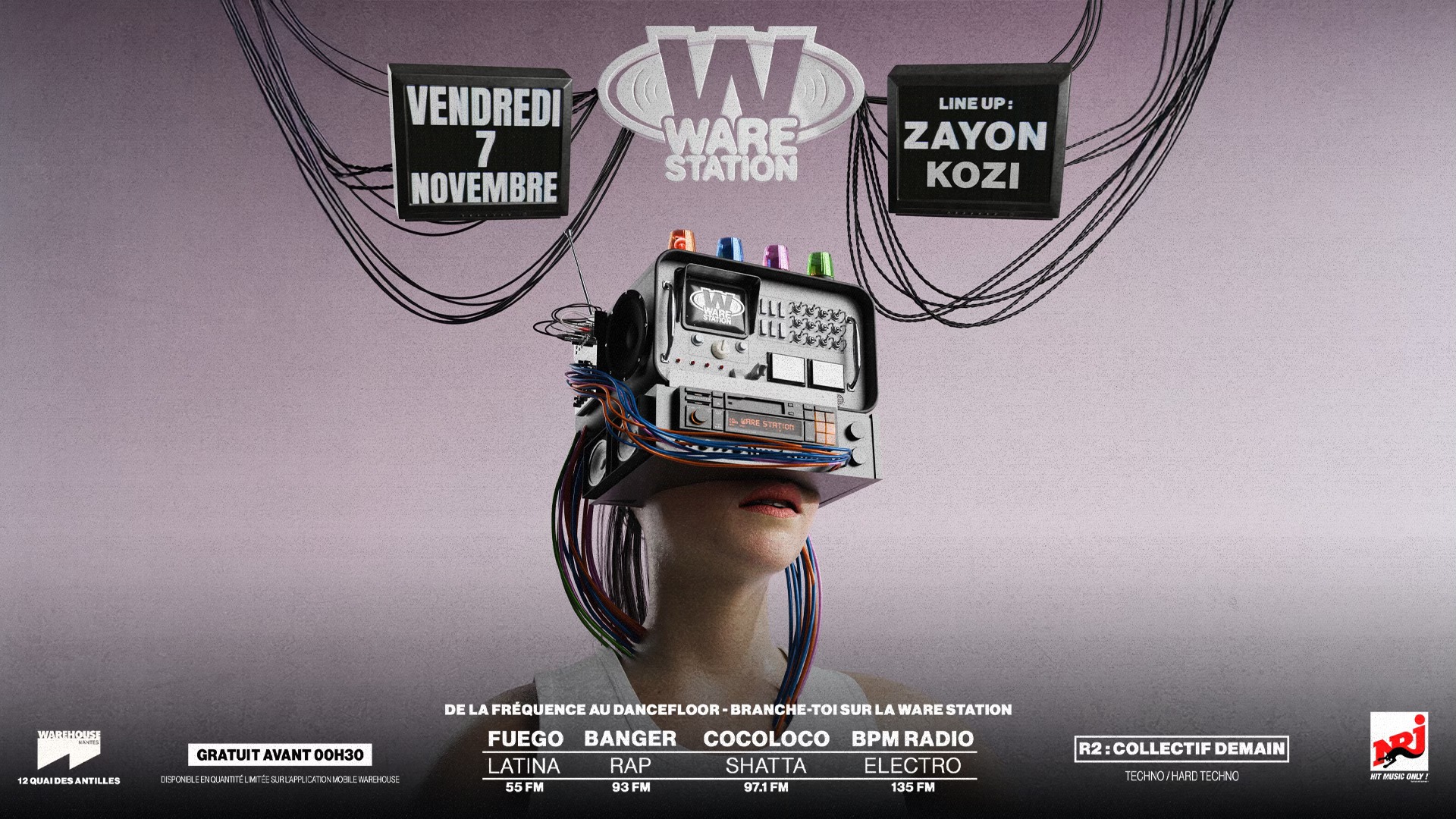 WARE STATION @Warehouse Nantes - Gratuit avant 00h30 !*