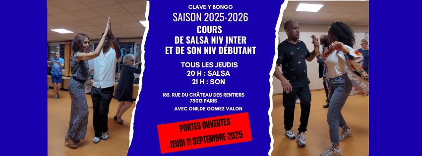 Portes ouvertes pour nos cours de Salsa niv Inter et Son niv débutant