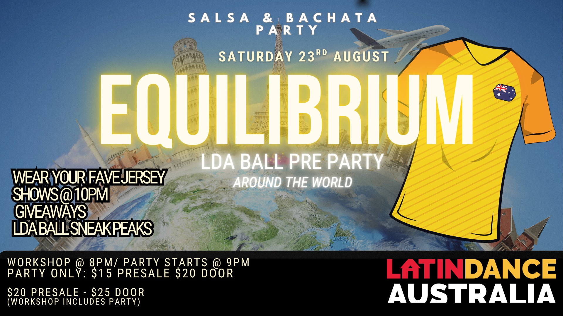 π EQUILIBRIUM: Around the World LDA BALL Pre-Party π