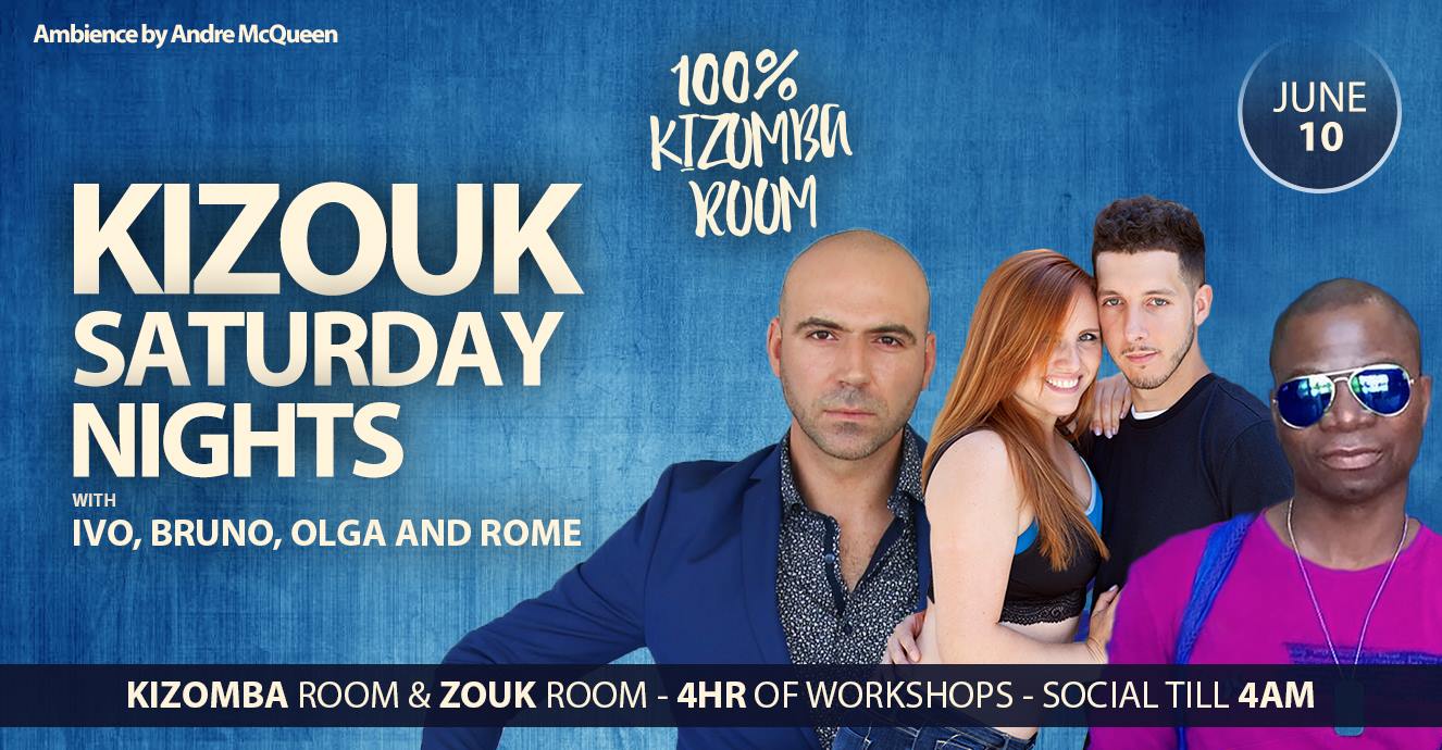 KiZouk Saturday Nights - KIZ ROOM - with Ivo, Rome, Bruno & Olga
