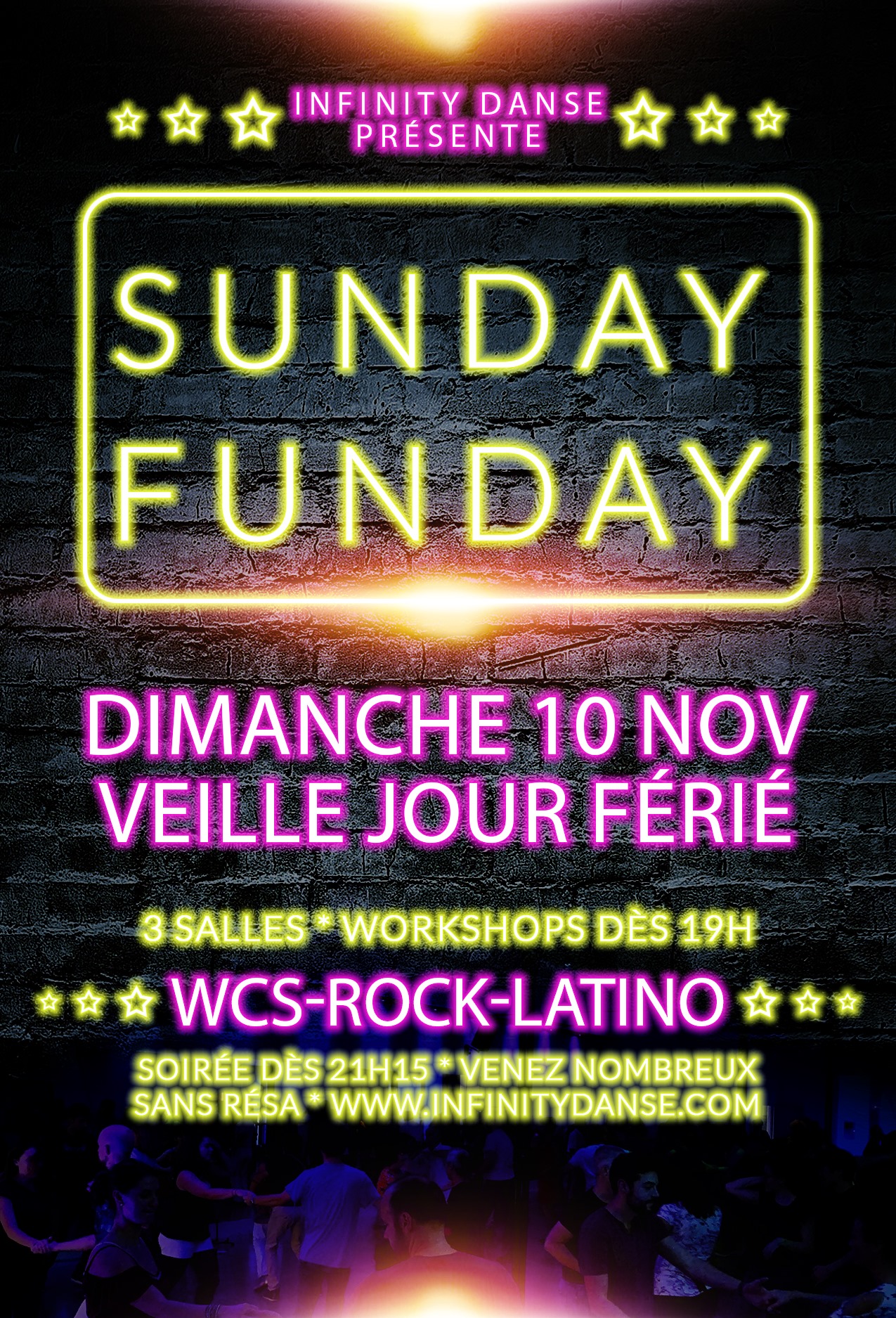 Soirée veille jour férié - Sunday Funday Party - 3 salles