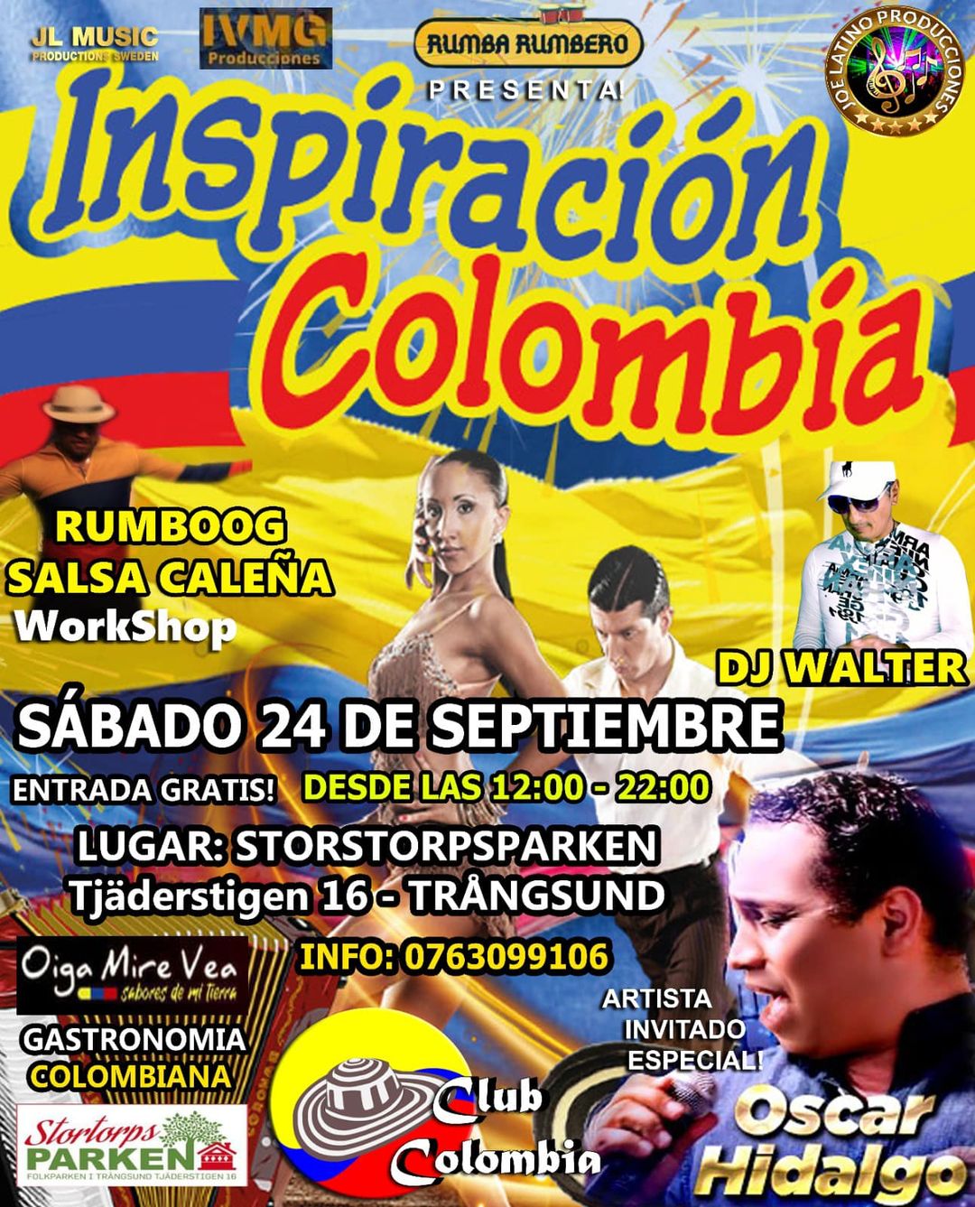 ULTIMA RUMBA EN EL PARQUE SAB 24 SEP entrada gratis parque trångsund