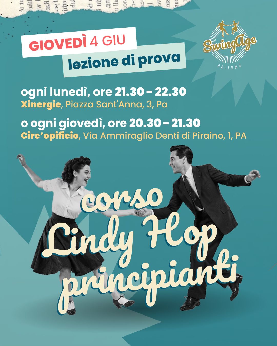 Lezione di prova Lindy Hop