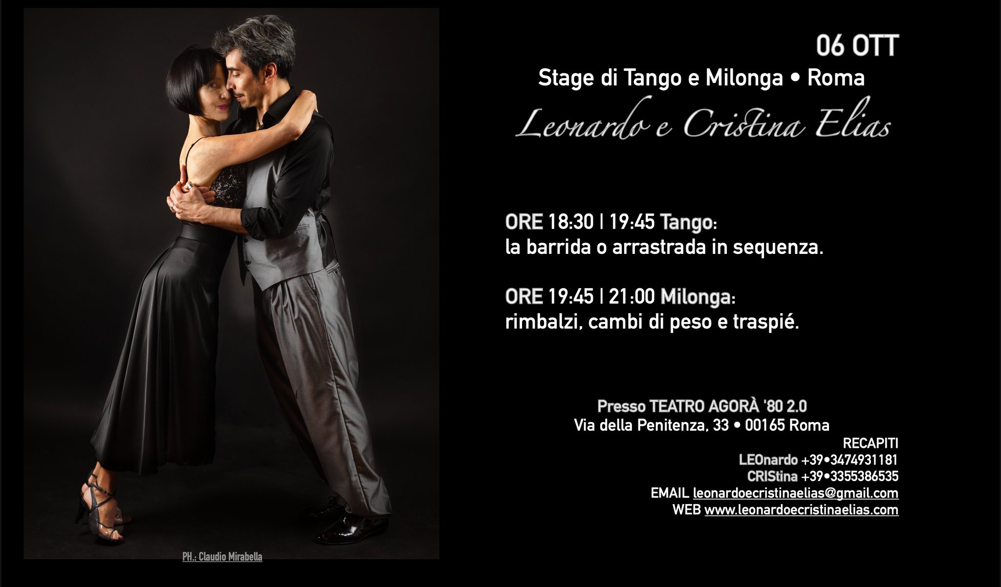 Stage di Tango e Milonga • Roma