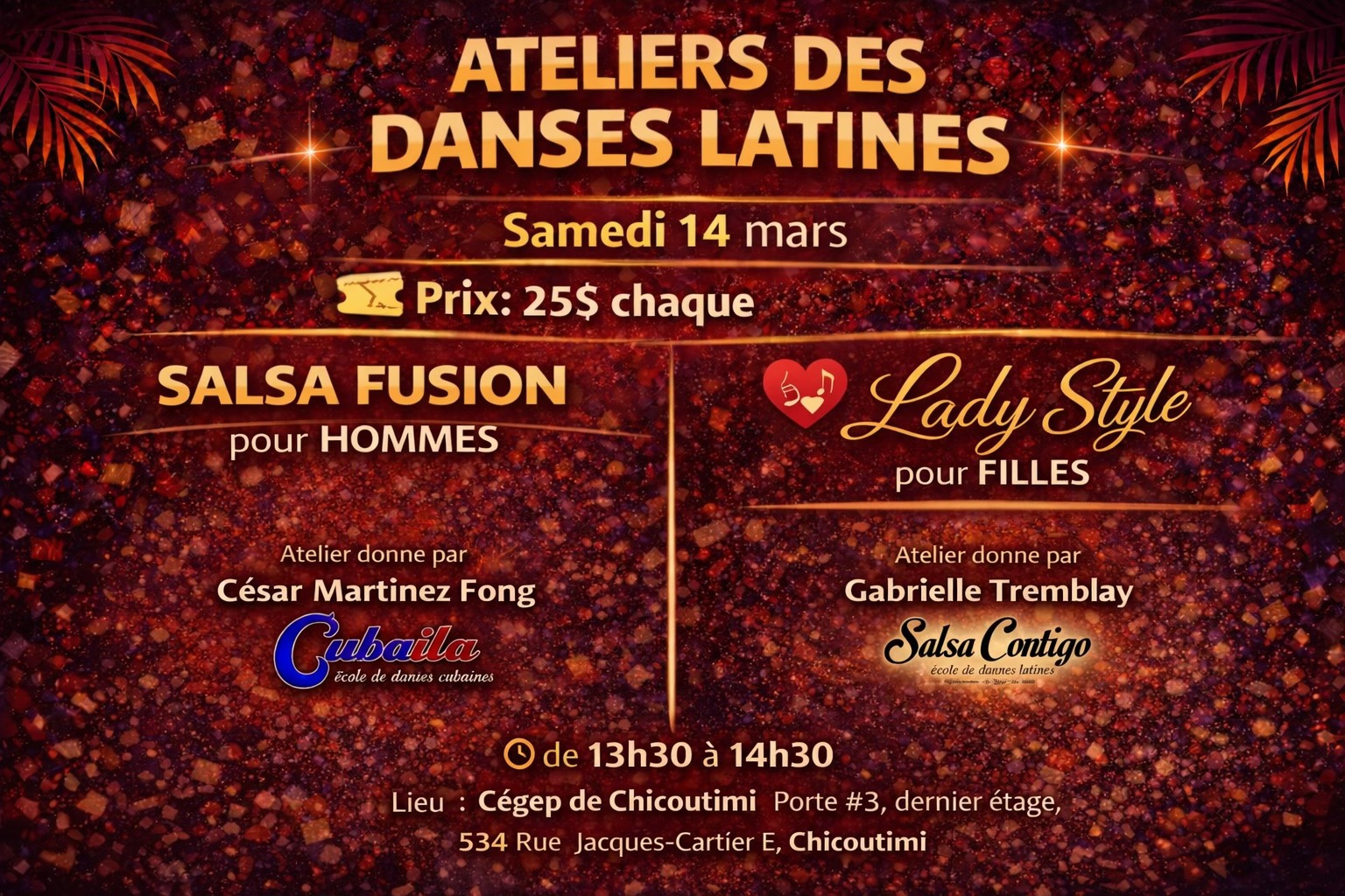 Ateliers 17e Anniversaire Salsa Contigo