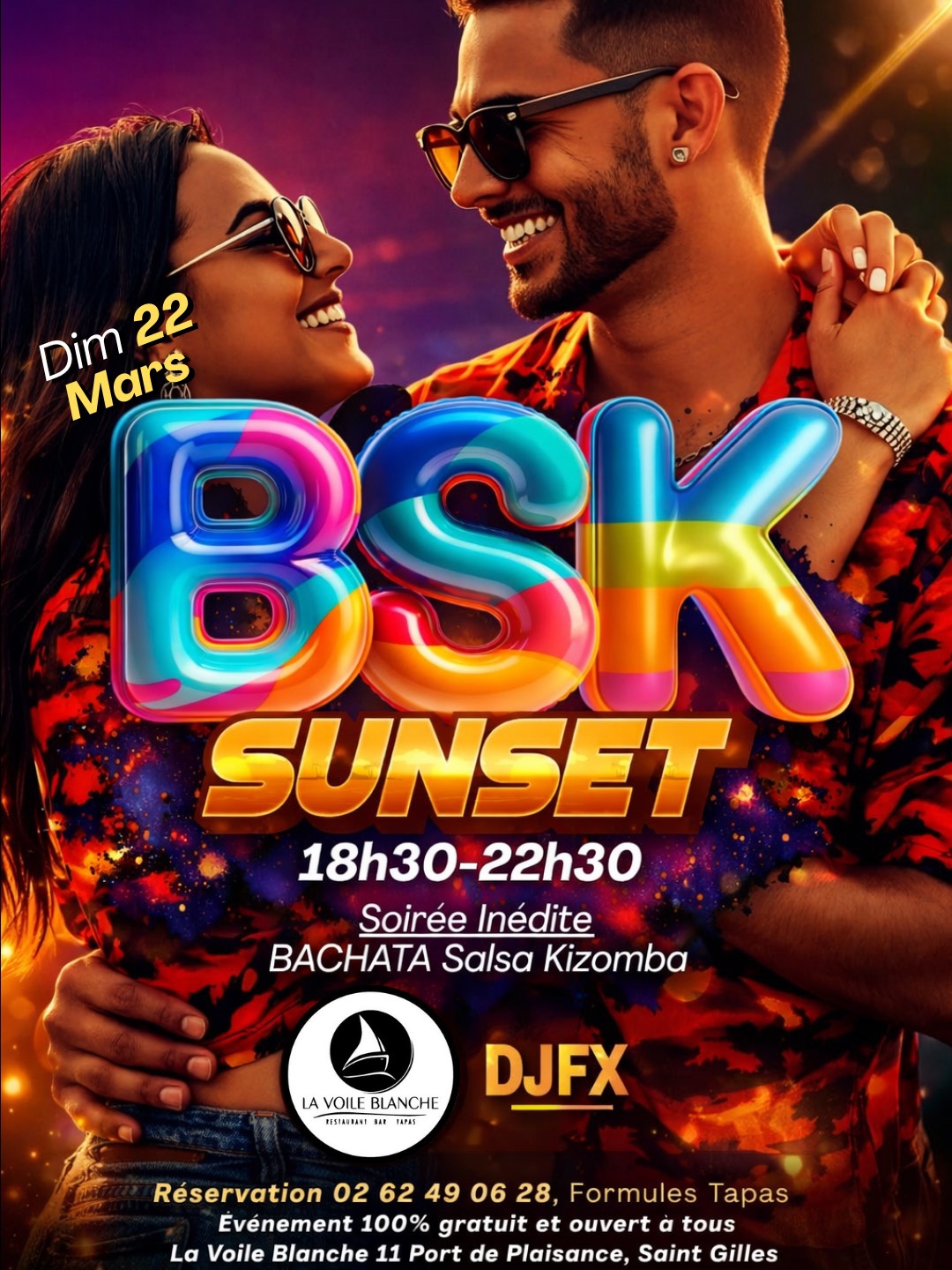 ✨Soirée BACHATA Salsa Kizomba SUNSET 🌅 à La Voile Blanche