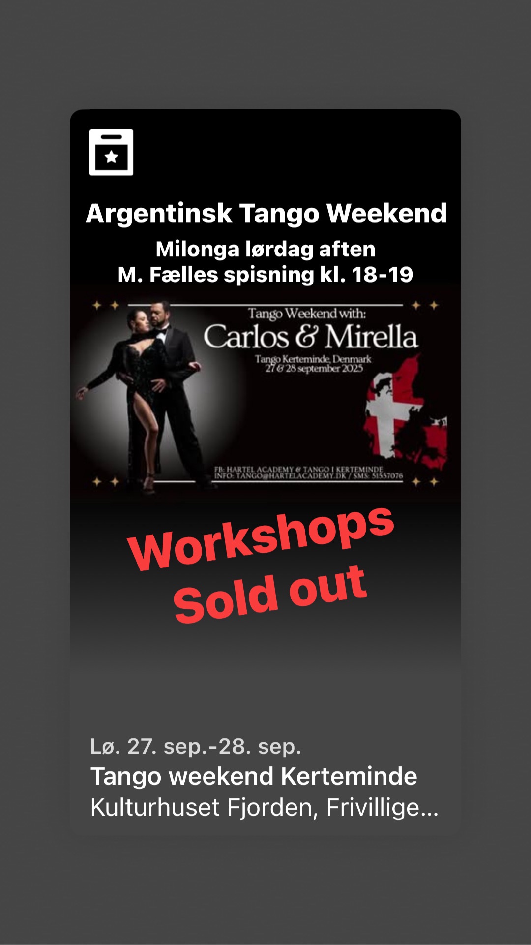 Tango weekend Kerteminde