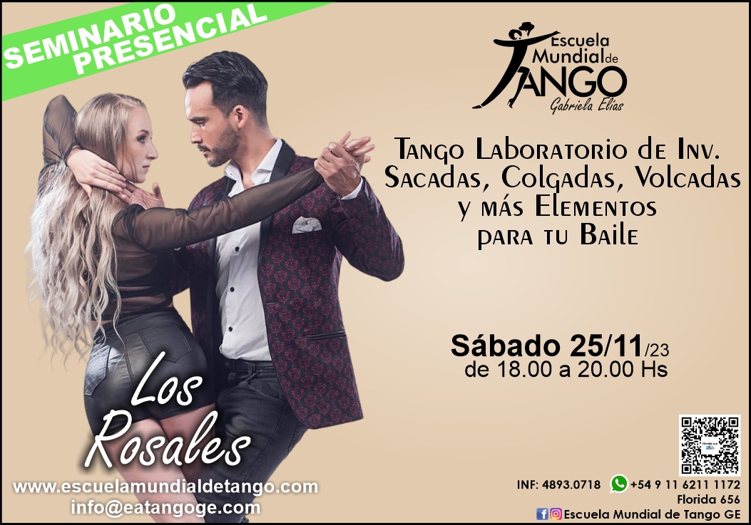 Seminario Los Rosales "Lab de Investigación sacadas y mas elementos del Baile" Sab_18_11 18HS a 20