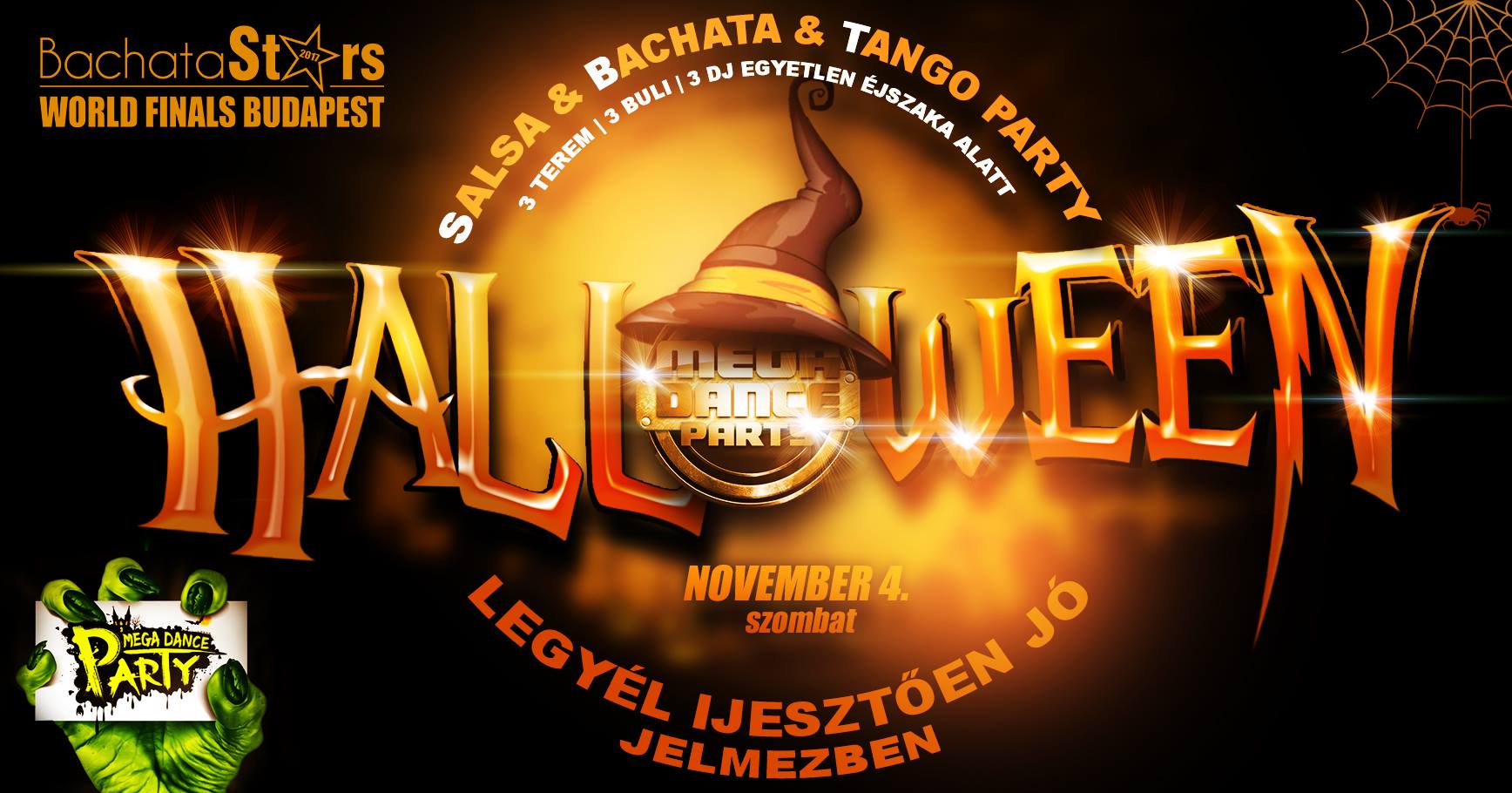 MEGA DANCE Halloween 3IN1 PARTY Nov 4