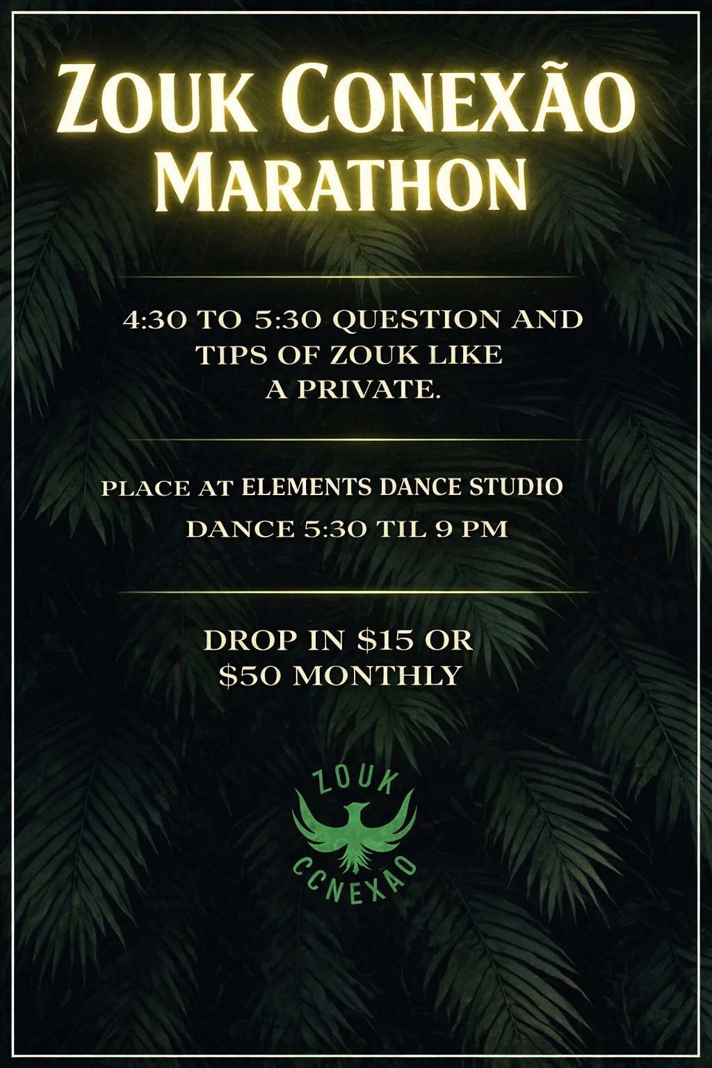 Brazilian Zouk Thursdays @ Elements