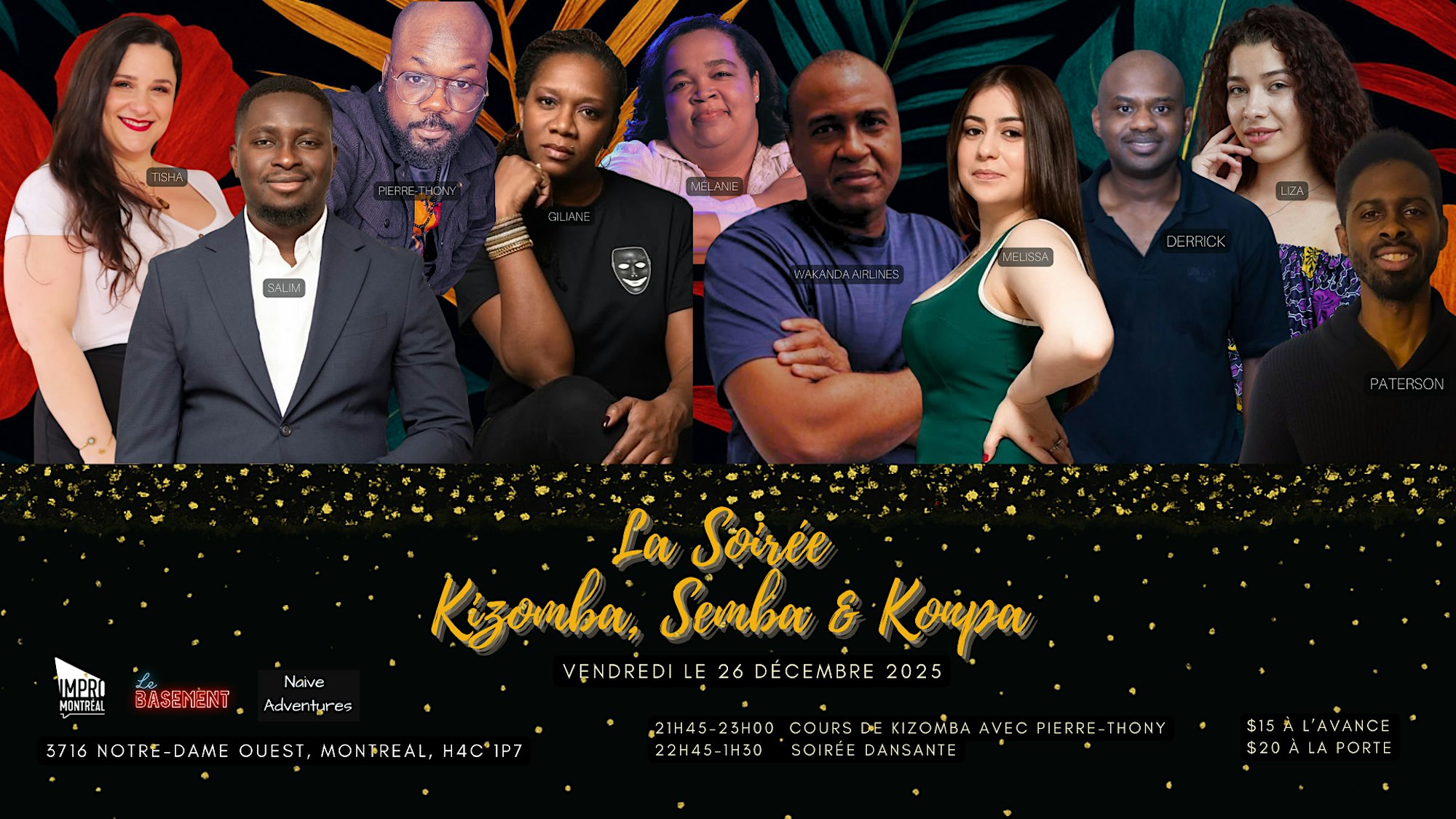La Soirée Kizomba, Semba & Konpa