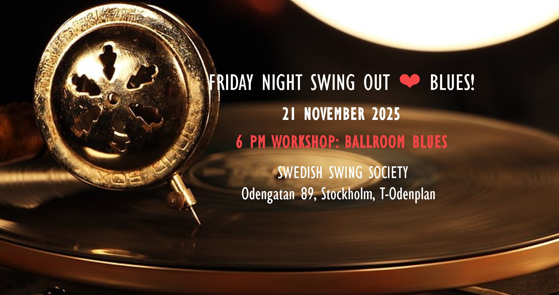 Friday Night Swing Out - Special Edition 21 November 2025!