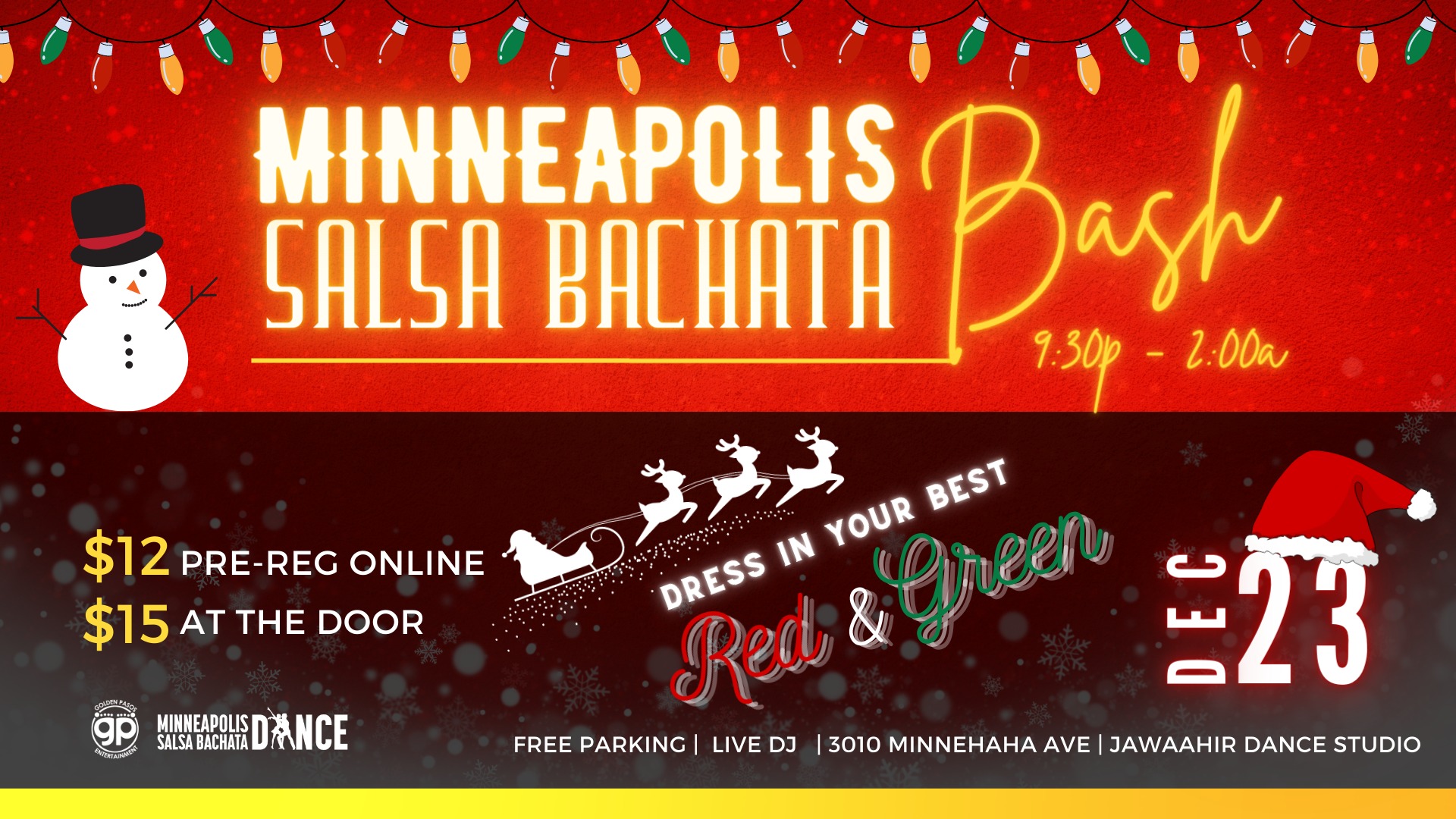 MINNEAPOLIS SALSA BACHATA BASH CHRISTMAS SOCIAL