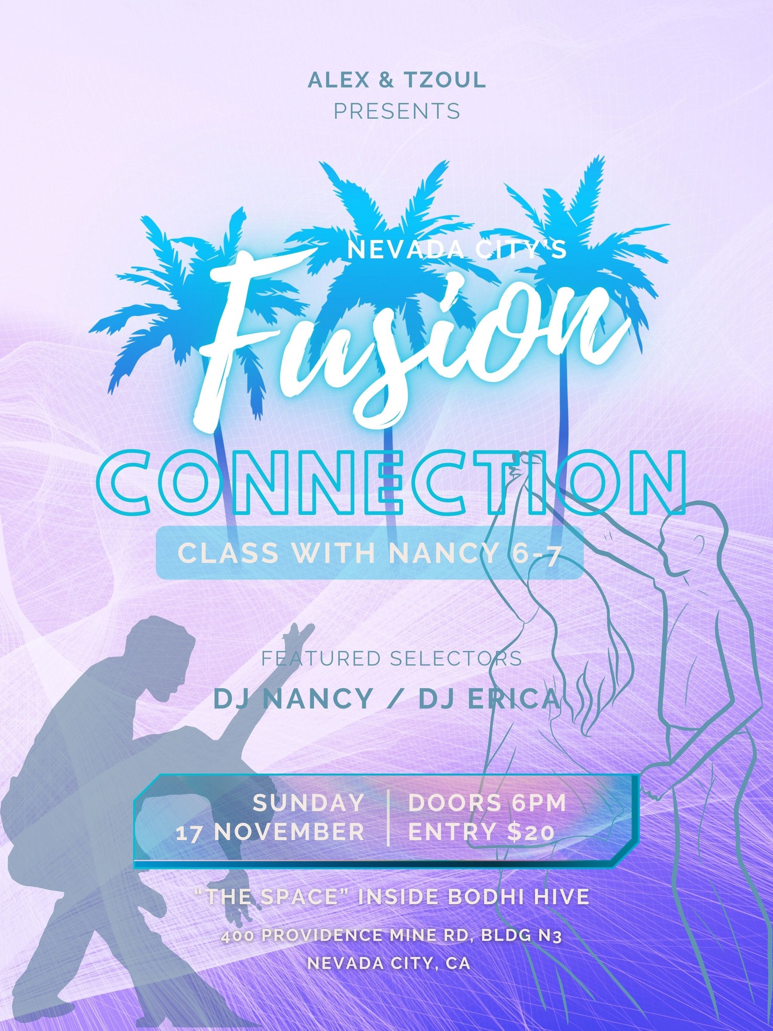 11 17 Fusion Connection: Class & DJ set w Erica, DJ Nancy