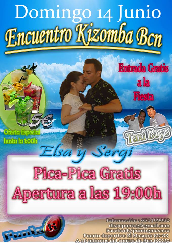 ENCUENTRO KIZOMBA BARCELONA DOMINGO 14 DE JUNIO