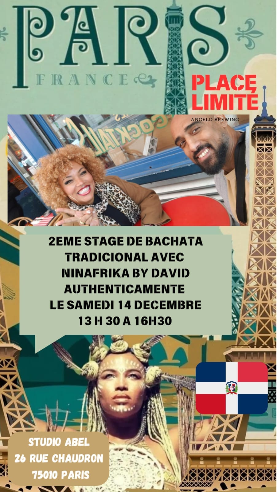 Stage de Bachata Dominicaine avec Ninafrika ✨ 🇩🇴