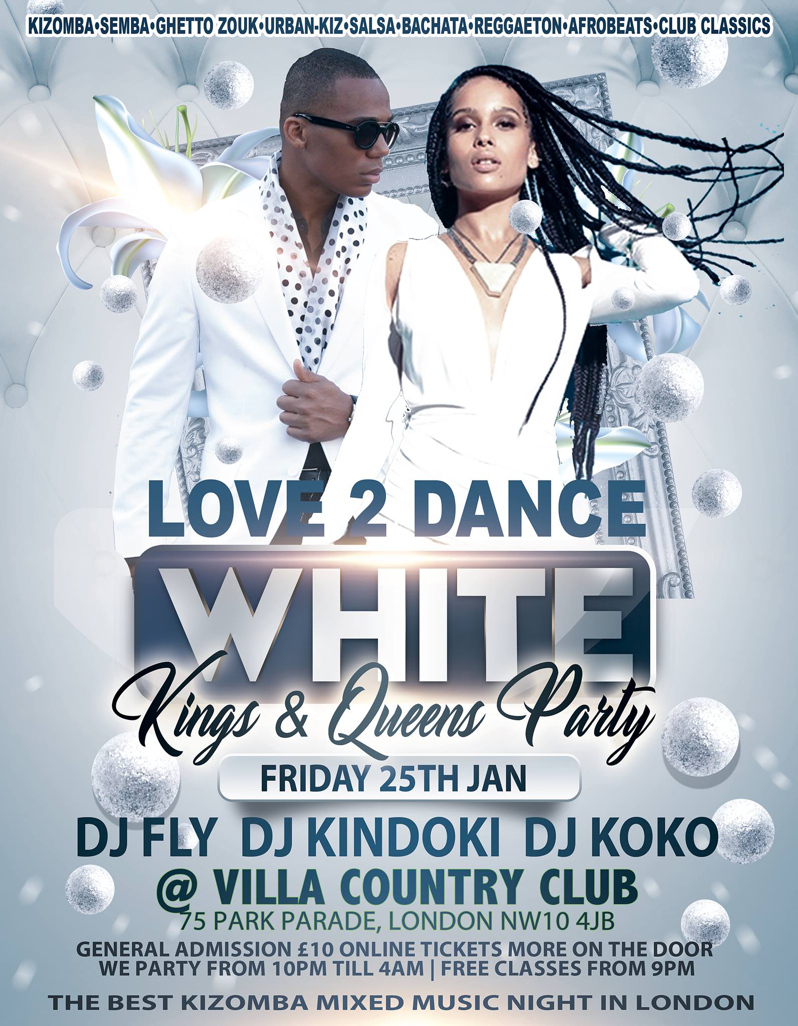 Love 2 Dance Kings & Queens White Party