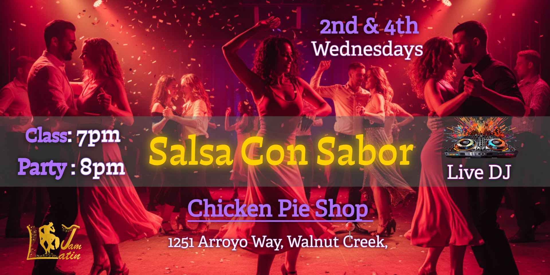 Salsa Con Sabor Salsa Class Salsa Social Dance Party Dj