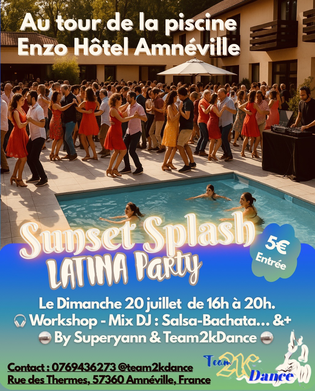 Sunset Splash LATINA PARTY (Au tour de la piscine)
