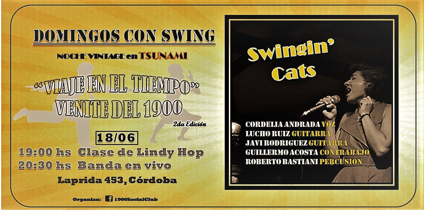 Domingos con Swing + Banda en Vivo 18 06
