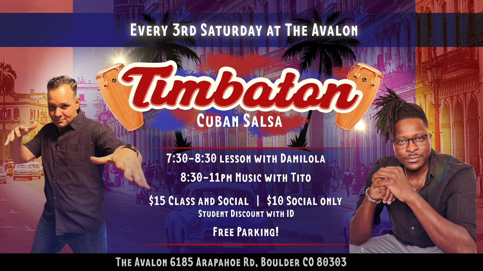 Timbaton Party with Damilola & Tito! Every 3rd Saturday!