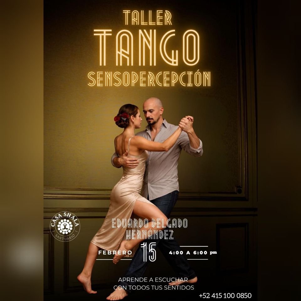 Tango Senso-percepción Taller Domingo 15 de febrero 2026