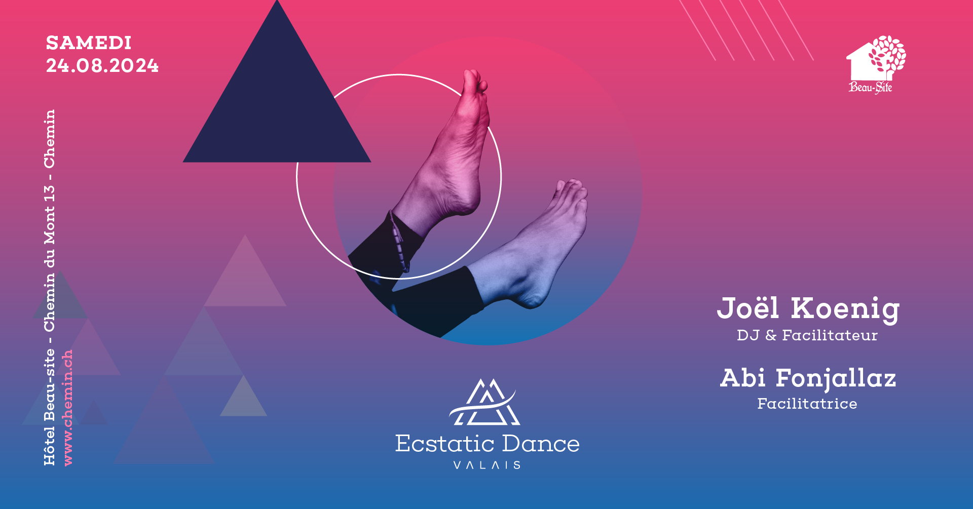 ECSTATIC DANCE - SAMEDI 24 AOÛT 2024 - HÔTEL BEAU-SITE