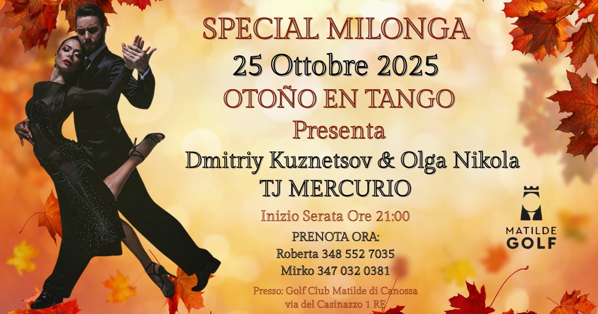 Otลno En Tango Milonga & Show con ๐๐บ๐ถ๐๐ฟ๐ถ๐ ๐๐๐๐ป๐ฒ๐๐๐ผ๐ & ๐ข๐น๐ด๐ฎ ๐ก๐ถ๐ธ๐ผ๐น๐ฎ