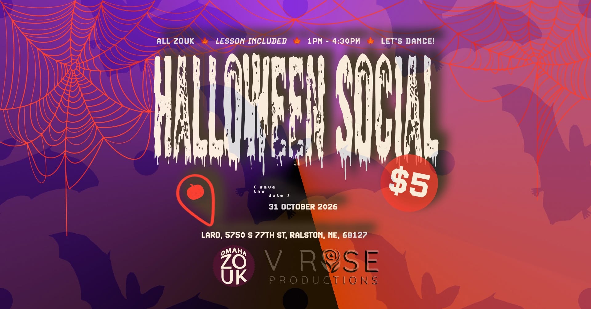 Halloween Day Social 🎃 All Zouk 🎃 Lesson Included!