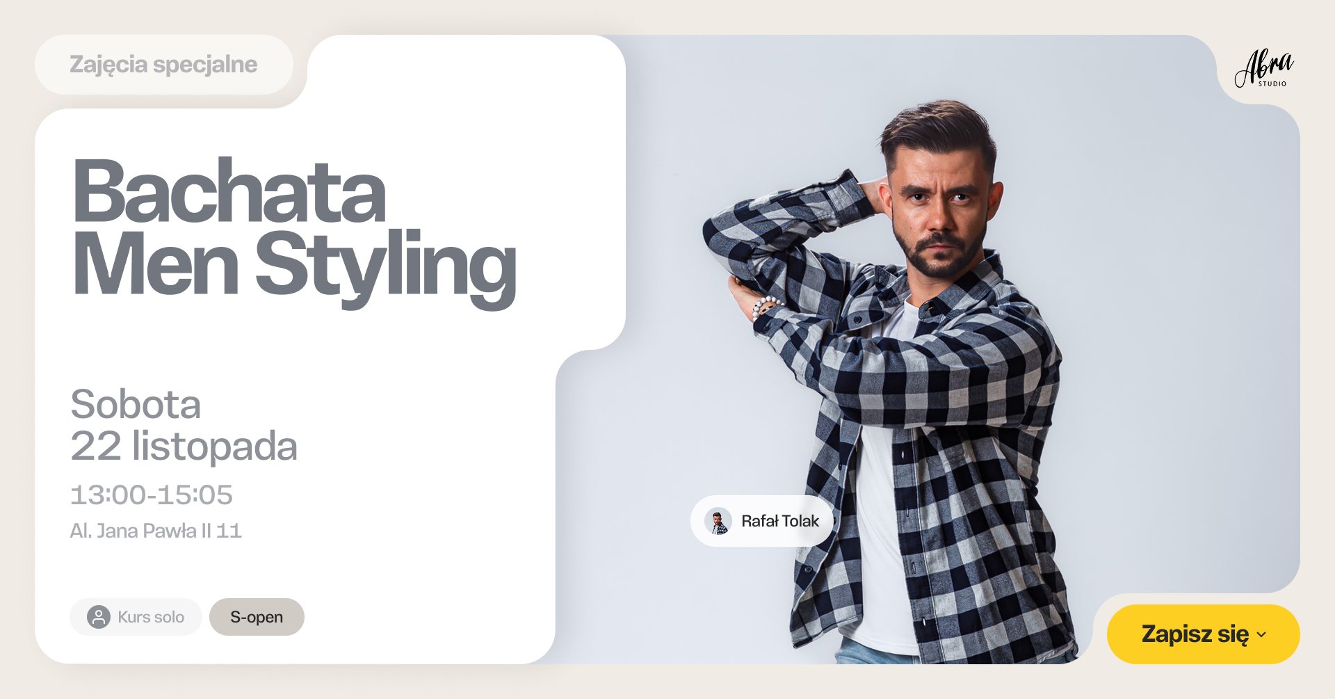 Bachata Men Styling z Rafałem Tolakiem poziom S-open