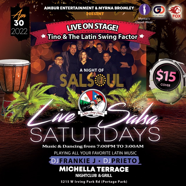 Live Salsa Saturday Ft: Tino & Latin Swing Factor (Salsoul Theme)