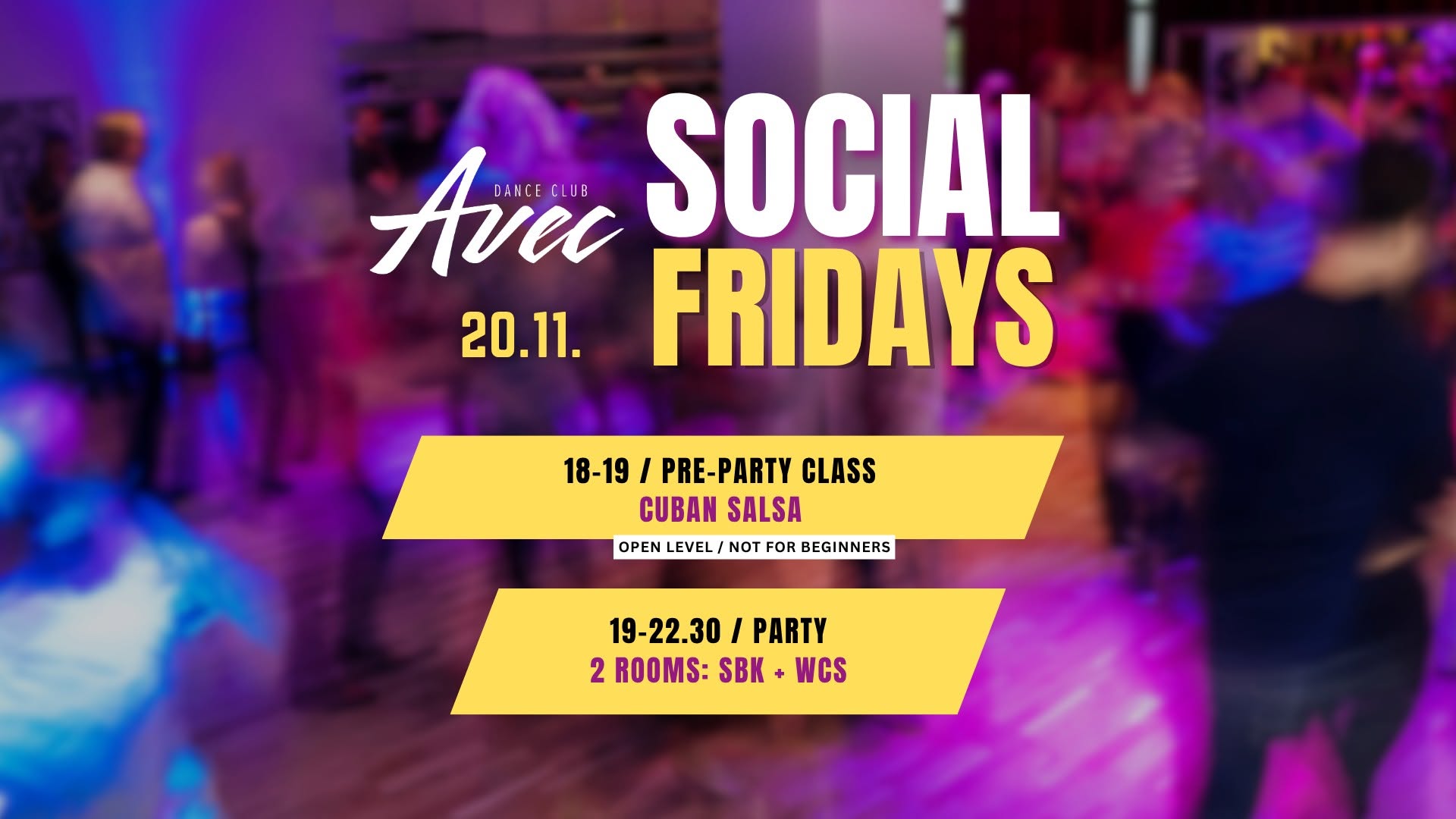 Social Fridays 23.10. - Rueda class