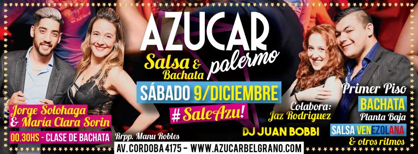 Descuento! Sab.09.Dic - ★Salsa & Bachata!★#SaleAzu!
