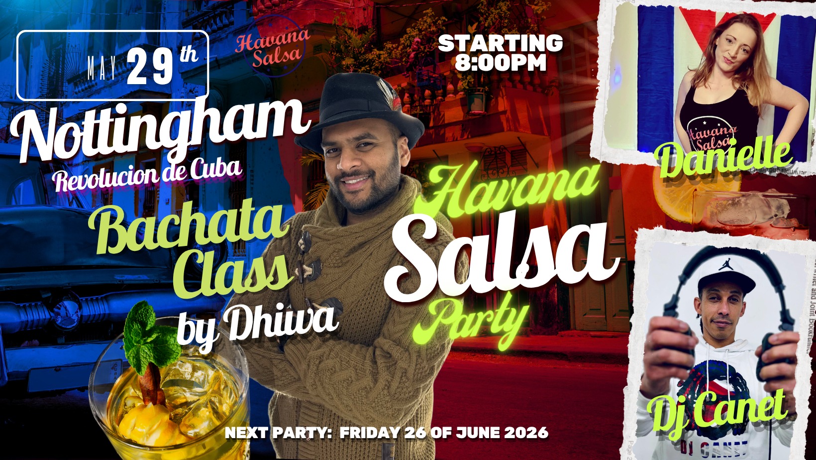 Fiesta Cubana Caliente - HS CUBAN SALSA AND BACHATA PARTY IN NOTTINGHAM💃🕺