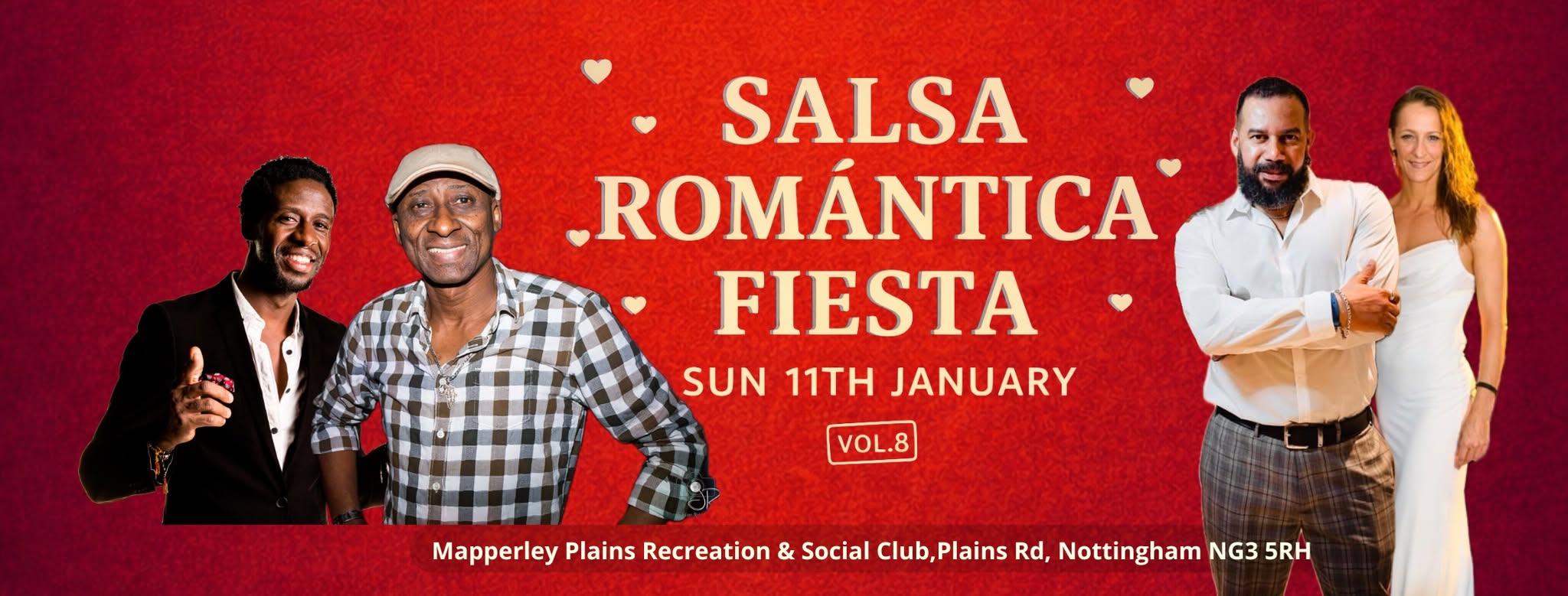 The Salsa Romantica Fiesta by DJ Mani & Tamba ★ Sunday 11th Jan ★ Guests Gary & Emma ★ 12:45pm - 6pm