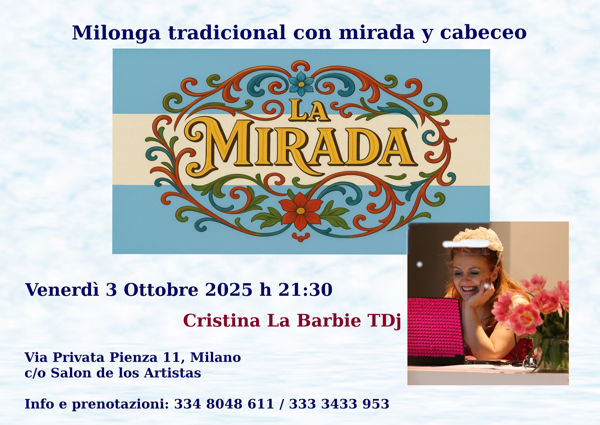 "La Mirada" Milonga tradicional - Musicaliza: Cristina La Barbie TDj