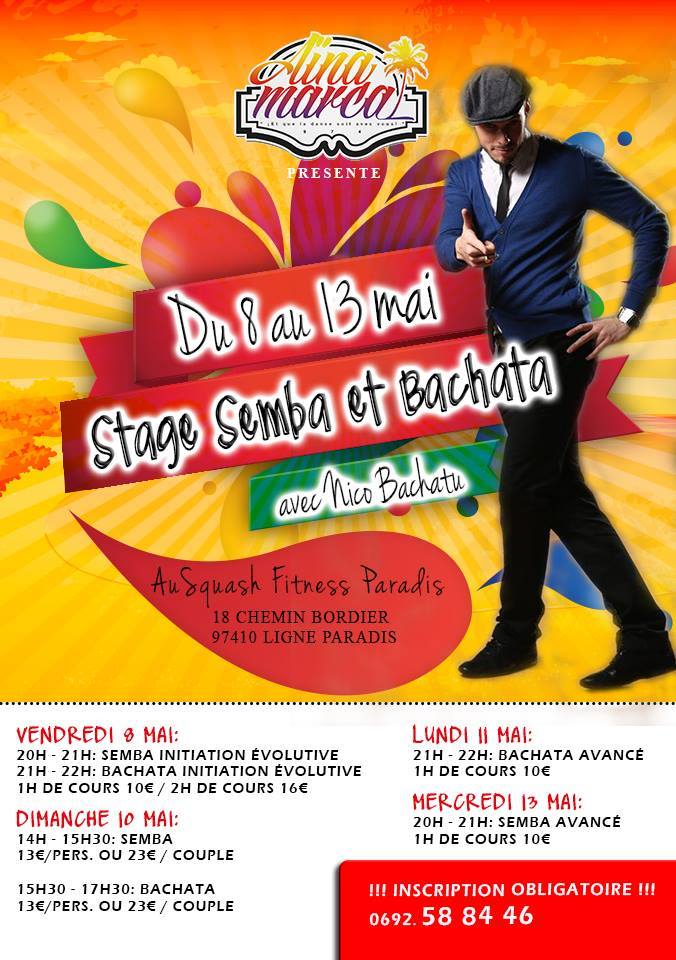 Stage Semba + Bachata évolutif ( île de la réunion )