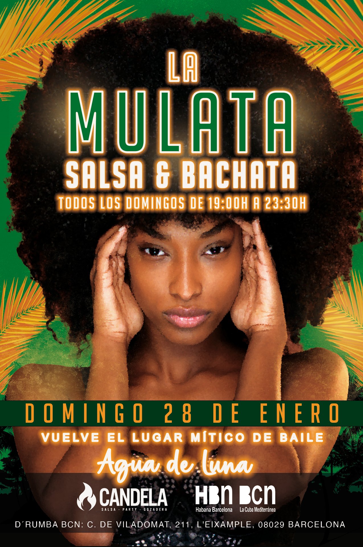 Este Domingo LA MULATA - SALSA Y BACHATA en Barcelona