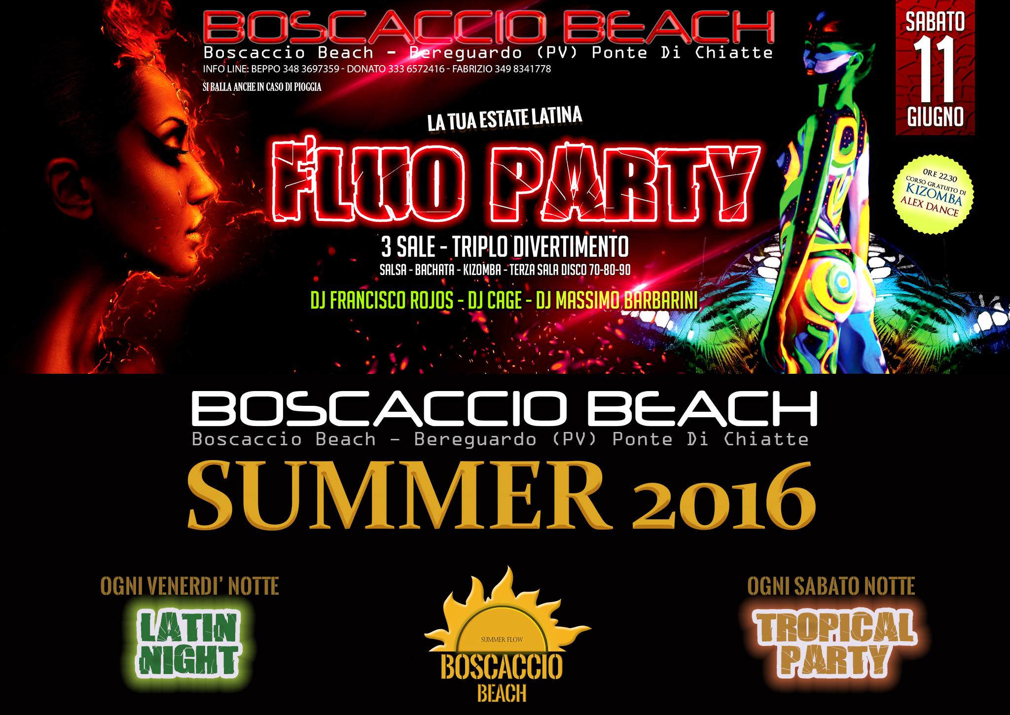 Sabato 11 giugno FLUO PARTY Latino