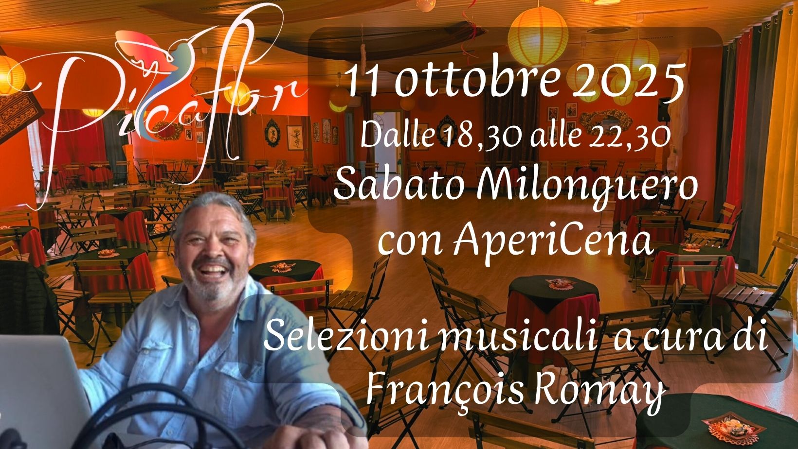 Sabato Milonguero con AperiCena musica di François Romay
