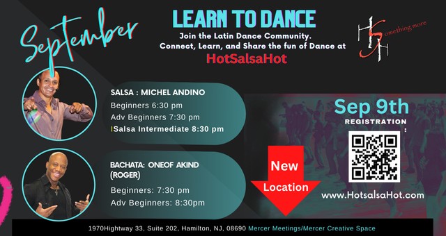 HotSalsaHot Sep cycle classes NEW LOCATION