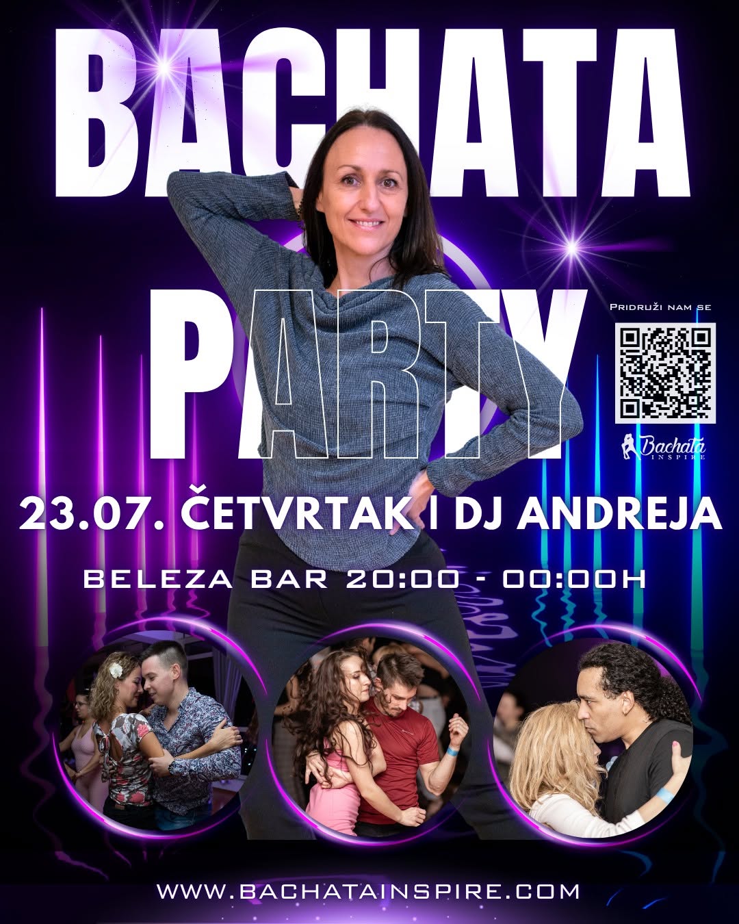 💯 Bachata Party ČETVRTAK 💜 23.07. Beleza Bar