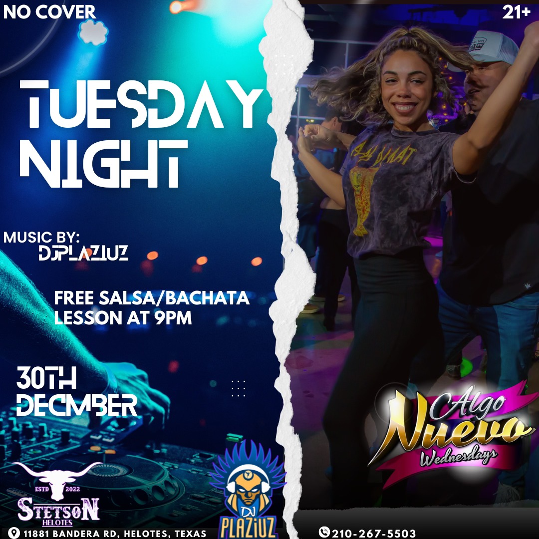 Salsa & Bachata Tropical Latin Night Party - NO COVER- TUESDAY