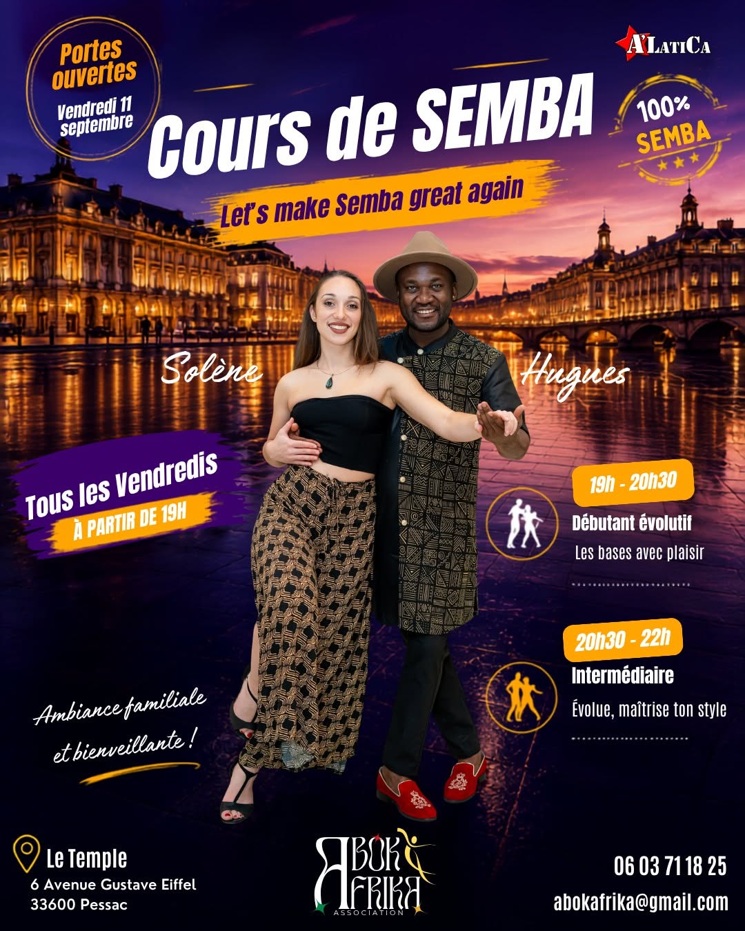 COURS DE SEMBA - BORDEAUX - SAISON 2026 2027