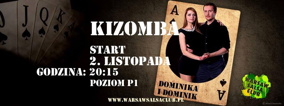 Kizomba w parach od podstaw! Start: 2.11 (środa) godz. 20:15!