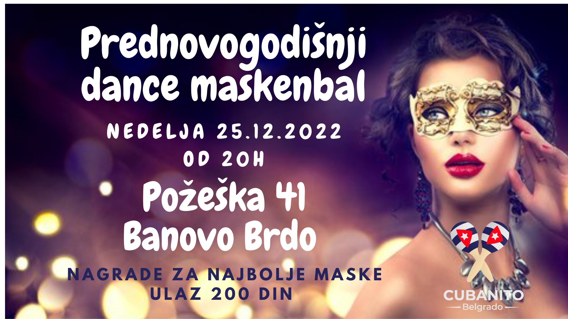 Prednovogodišnji Dance Maskenbal