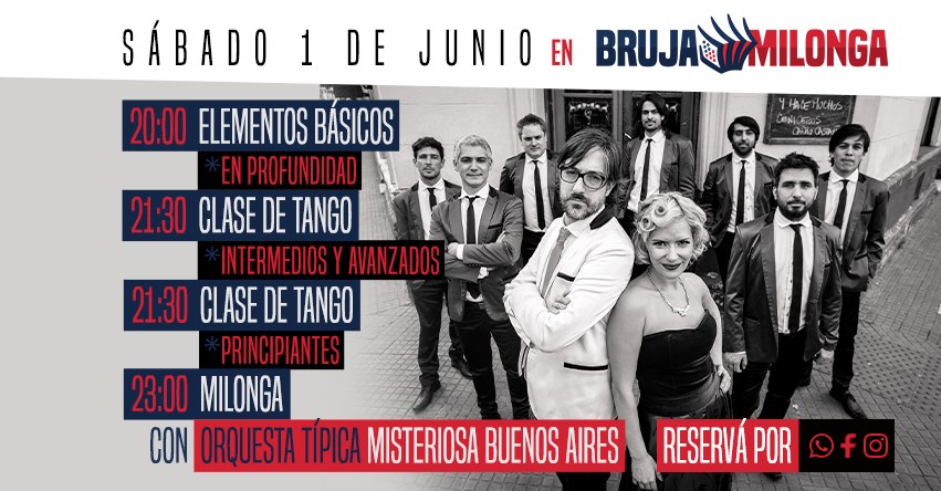 Orquesta Típica Misteriosa Buenos Aires en Bruja Milonga!