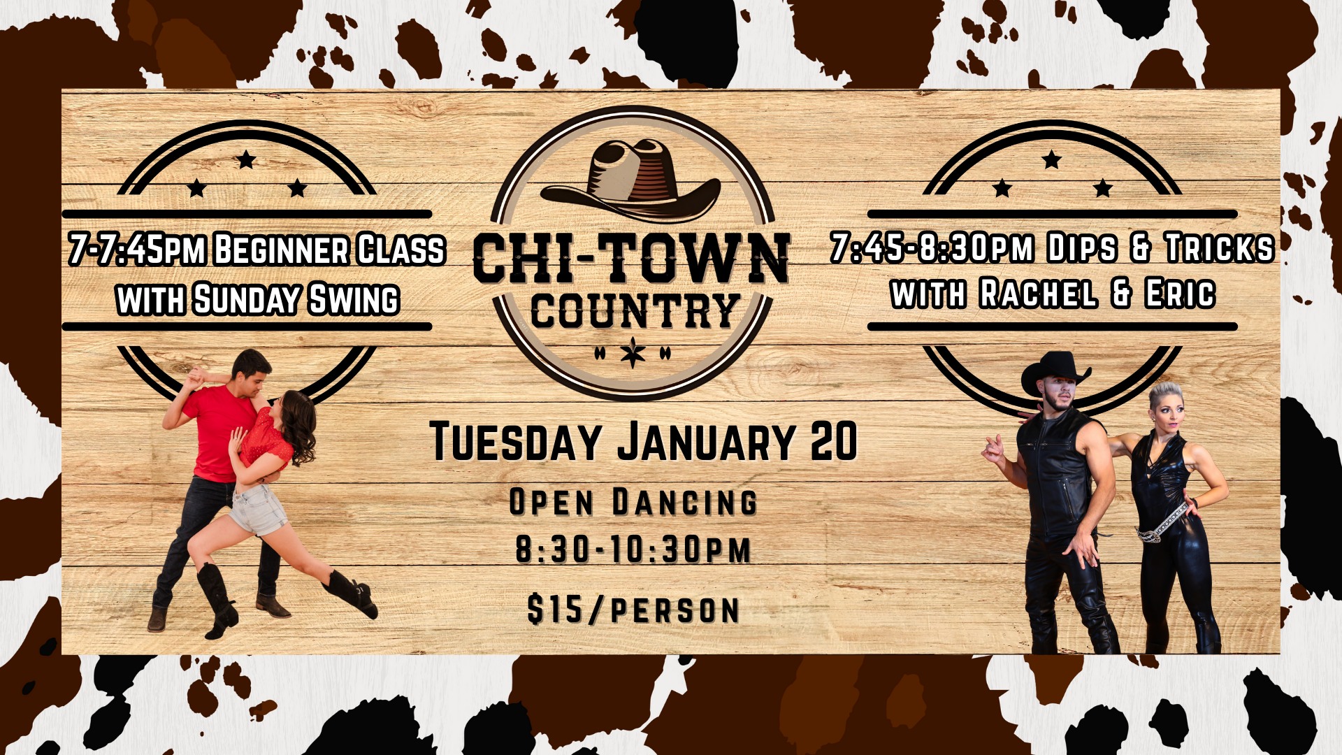 DIP & TRICKS w UCWDC World Champions Rachel & Eric + SUNDAY SWING teaches Beginner Class!